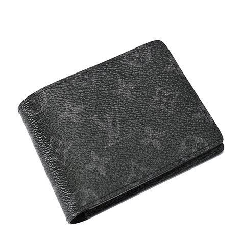 louis vuitton black grid wallet|louis vuitton wallet black men.